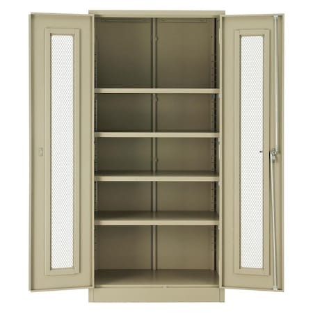 Global Industrial Storage Cabinet, 78 in H, 36 in W, Tan 270020TN